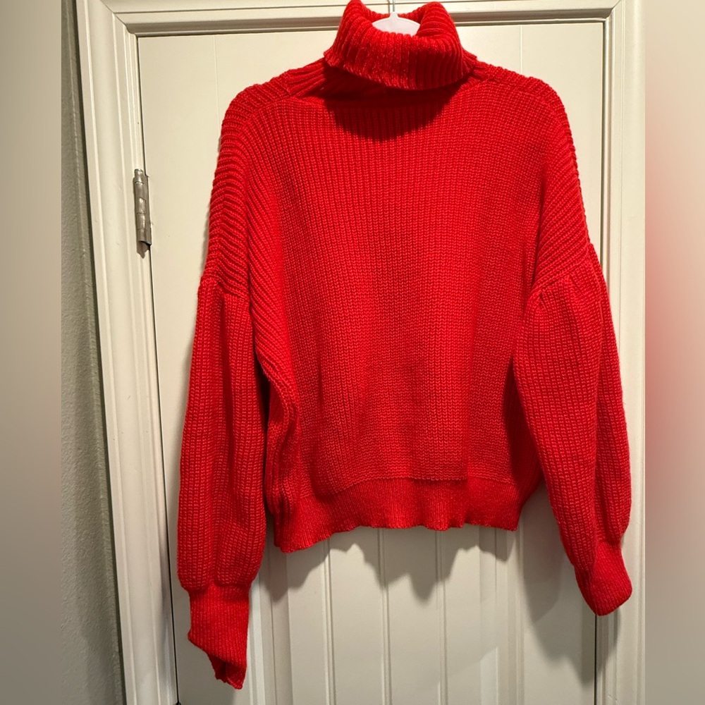 Cozy Red Knit Sweater